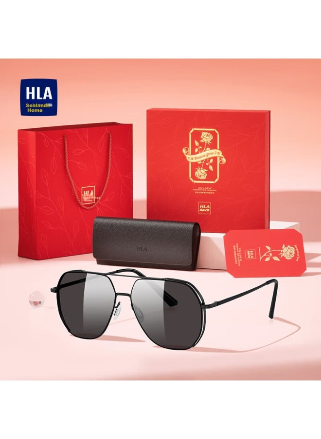 Hla هدية عيد الحب نظارات شمسية مستقطبة نظارات شمسية عصرية للصديق الزوج صندوق هدايا فاخر - Image 3