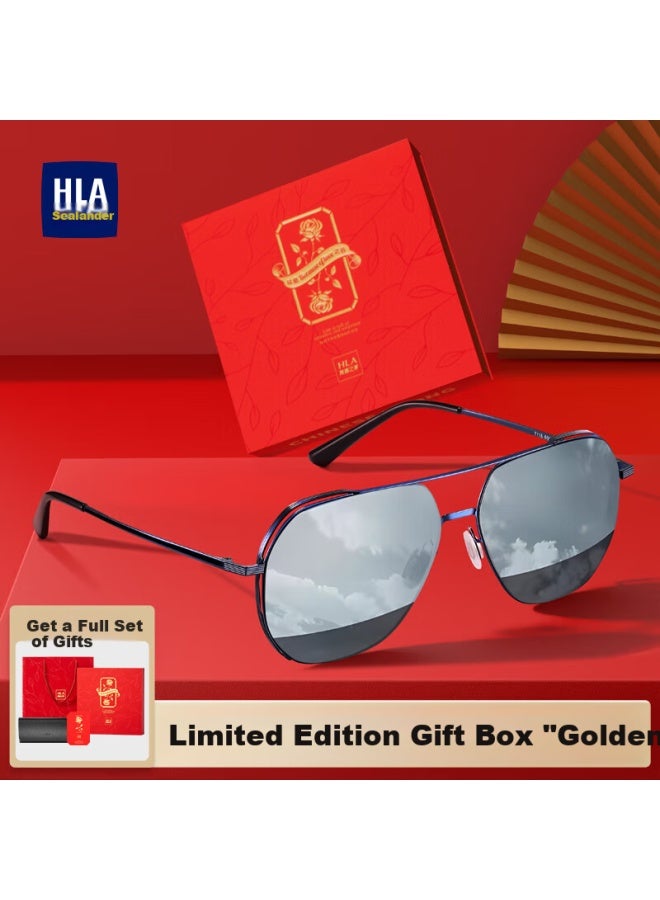 Hla هدية عيد الحب نظارات شمسية مستقطبة نظارات شمسية عصرية للصديق الزوج صندوق هدايا فاخر - Image 1