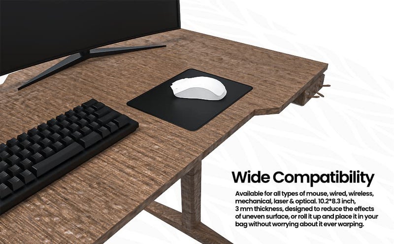 ls lapster Lapster Speedo Type Non-Slip Rubber Base Mouse Pad with Antifray Stitched Embroidery Edges for Laptop PC - (240mm x 200mm x 2mm) - Image 5