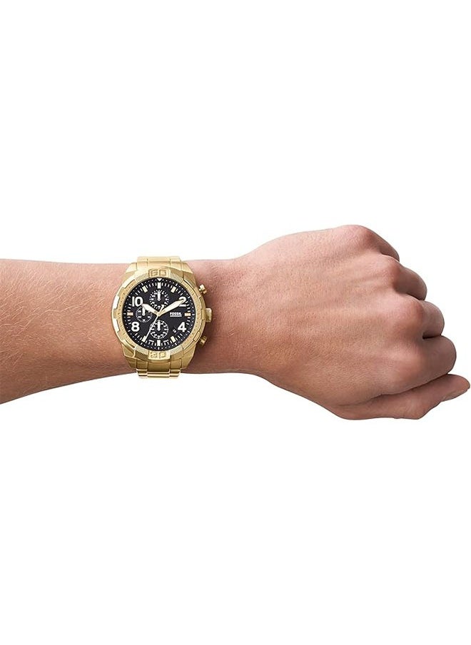 FOSSIL Fossil Men's Bronson Stainless Steel Quartz Chronograph - Gold - FS5877  - Image 2
