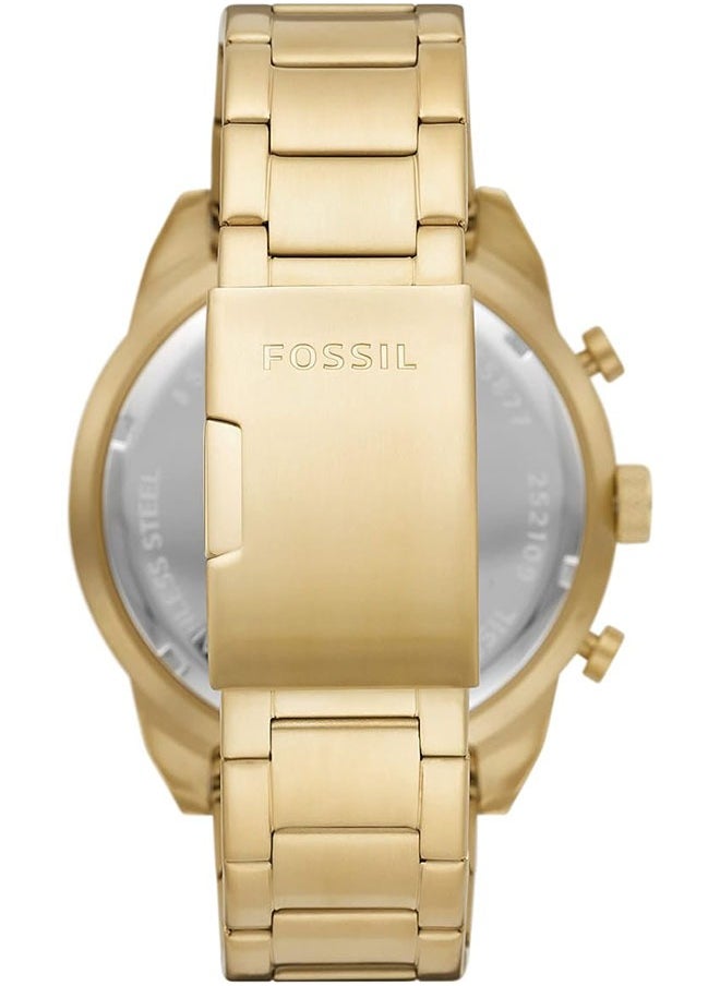 FOSSIL Fossil Men's Bronson Stainless Steel Quartz Chronograph - Gold - FS5877  - Image 3