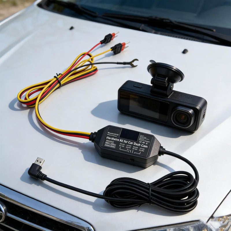Type C Hardwire for Driving Recorder Featuring 4 Stage Energy Defense and Digital Monitor Car Video Recorder Power Cord Hardwire Set with Type C Output - Image 2