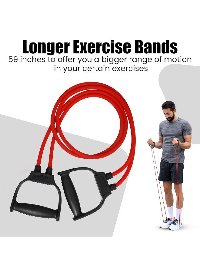 مايور شريط مقاومة أنبوبي مزدوج من مايور مايور للتدريبات للرجال والنساء - Image 2