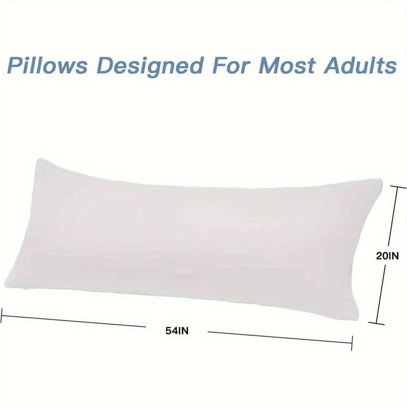 Ultra Soft Body Pillow 20x54 Inches Double Sided Paw Design Breathable Polyester Machine Washable For All Sleepers - Image 3