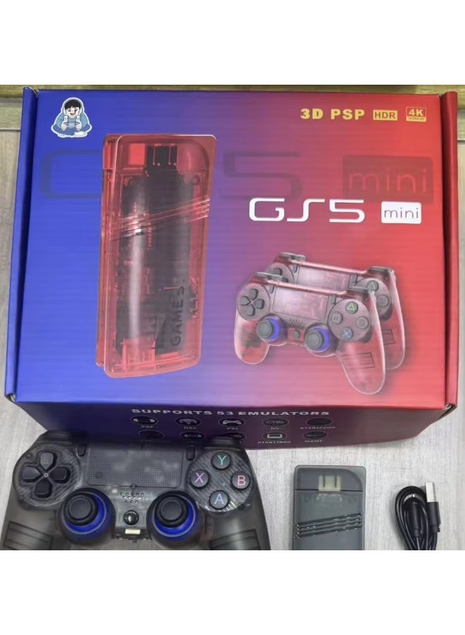 GS5mini Portable Game Stick – Built-in PSP & PS1 Emulators, Wireless 2.4GHz, 64GB Memory, 20,000+ Games, 4K TV Gaming Console - Image 1