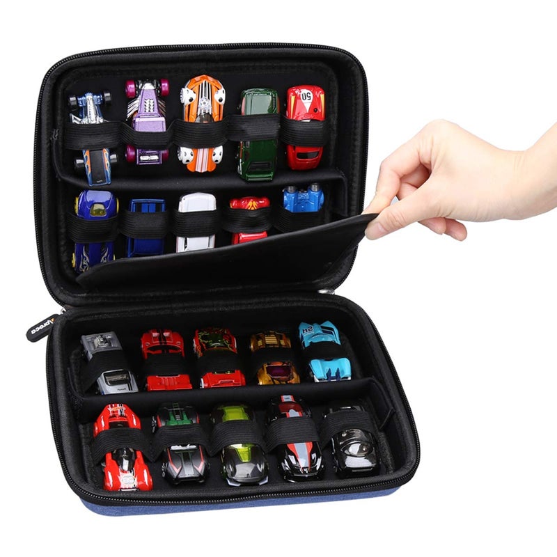 Aproca Case Compatible with Hot WheelsMatchbox Toy Cars Trucks 20 Pack Portable Storage Bag for Cars Case Only - Image 2