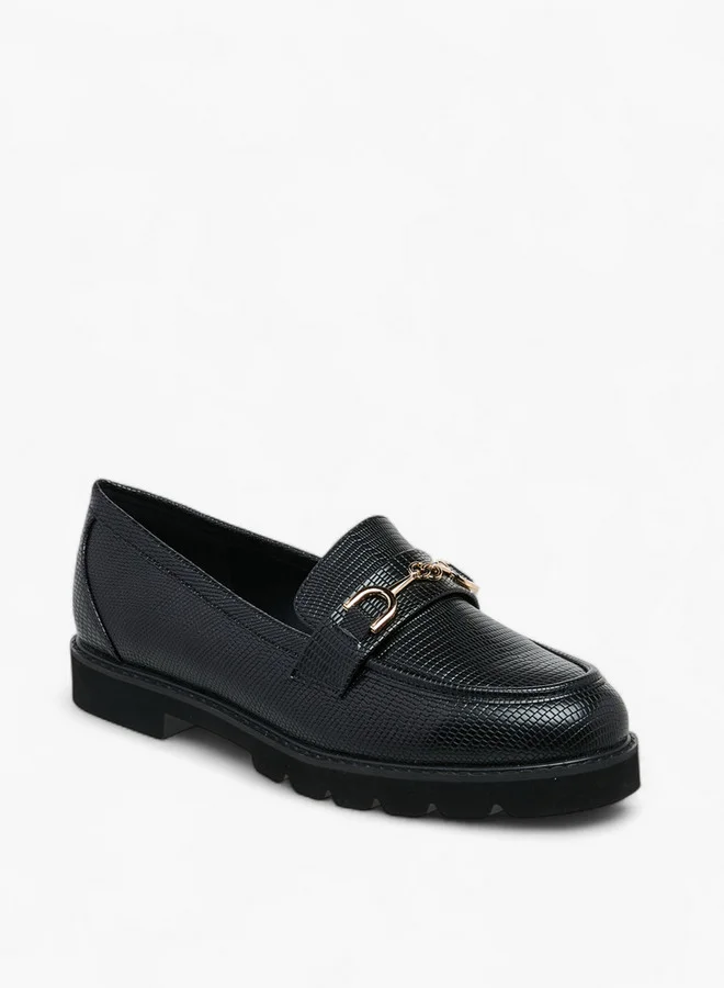 سيليست Women's Metal Accent Slip-On Loafers
