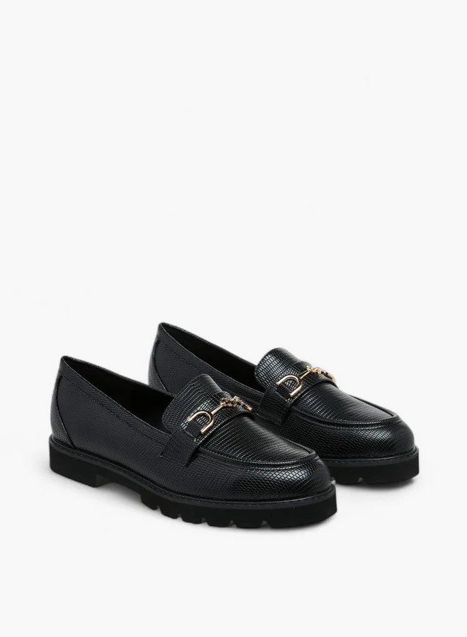 سيليست Women's Metal Accent Slip-On Loafers