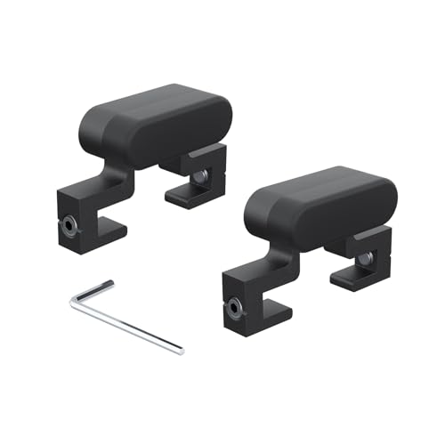 Easelife Barn Door Stopper 2pcs Sliding Door Stop for 1916 Top Track with Hex Wrench Rubber Buffer AntiDerailment Hardware for Single and Double Barn Doors Black - Image 1