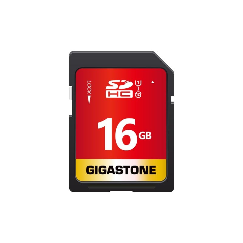 GIGASTONE 16GB SD Card UHS-I U1 Class 10 SDHC Memory Card High-Speed Full HD Video Canon Kodak Olympus Digital Camera - Image 1