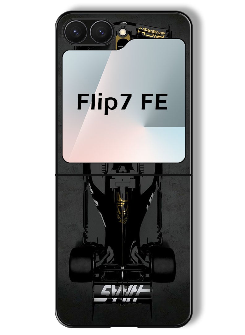 Theodor Case Compatible with Samsung Galaxy Z Flip 7 FE 6.7 Inch Protection Shockproof Bumper Cover Sports Car - Image 1