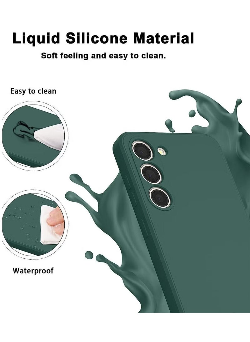 Raxoom Samsung Galaxy S24 Plus Soft Silicone Gel Rubber Cover â€“ Shockproof Matte Finish with Inner Fabric Lining & Camera Protection â€“ Green - Image 3