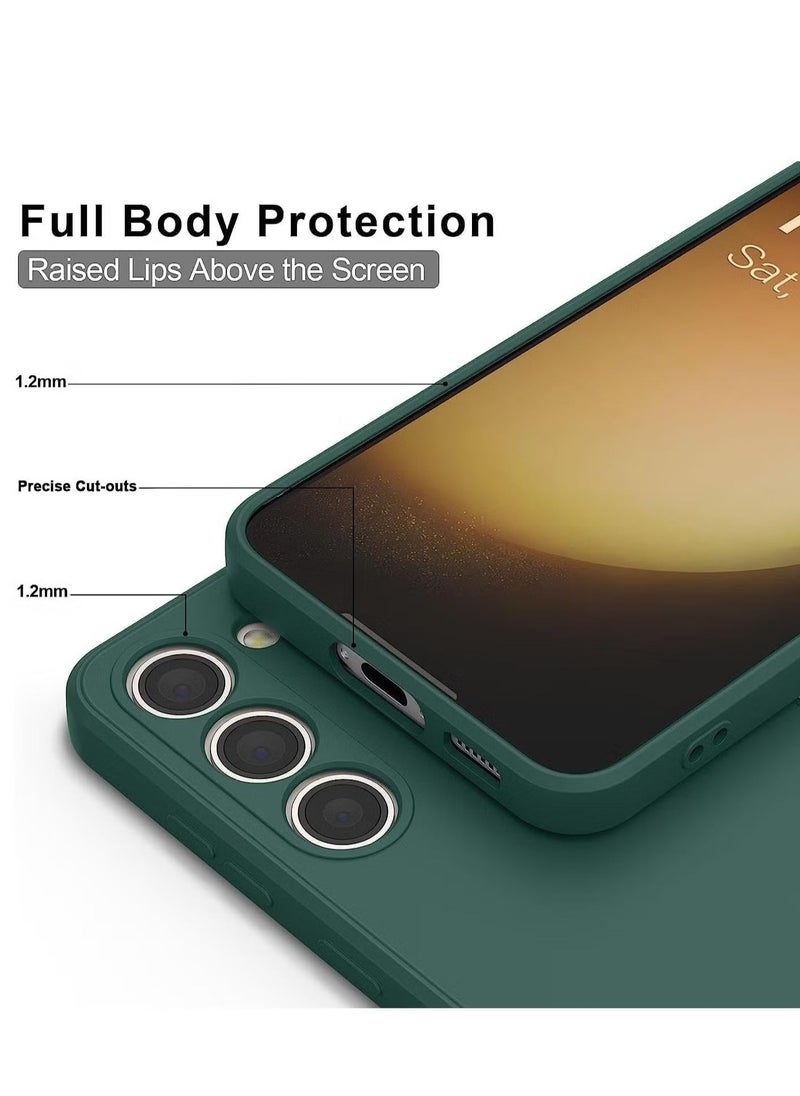 Raxoom Samsung Galaxy S24 Plus Soft Silicone Gel Rubber Cover â€“ Shockproof Matte Finish with Inner Fabric Lining & Camera Protection â€“ Green - Image 5