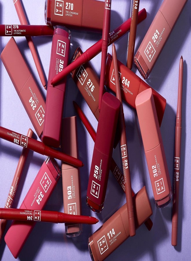 3إنا أحمر شفاه ثري إينا طويل الأمد - لون برتقالي 320 للنساء، 0.2 أونصة - Image 5