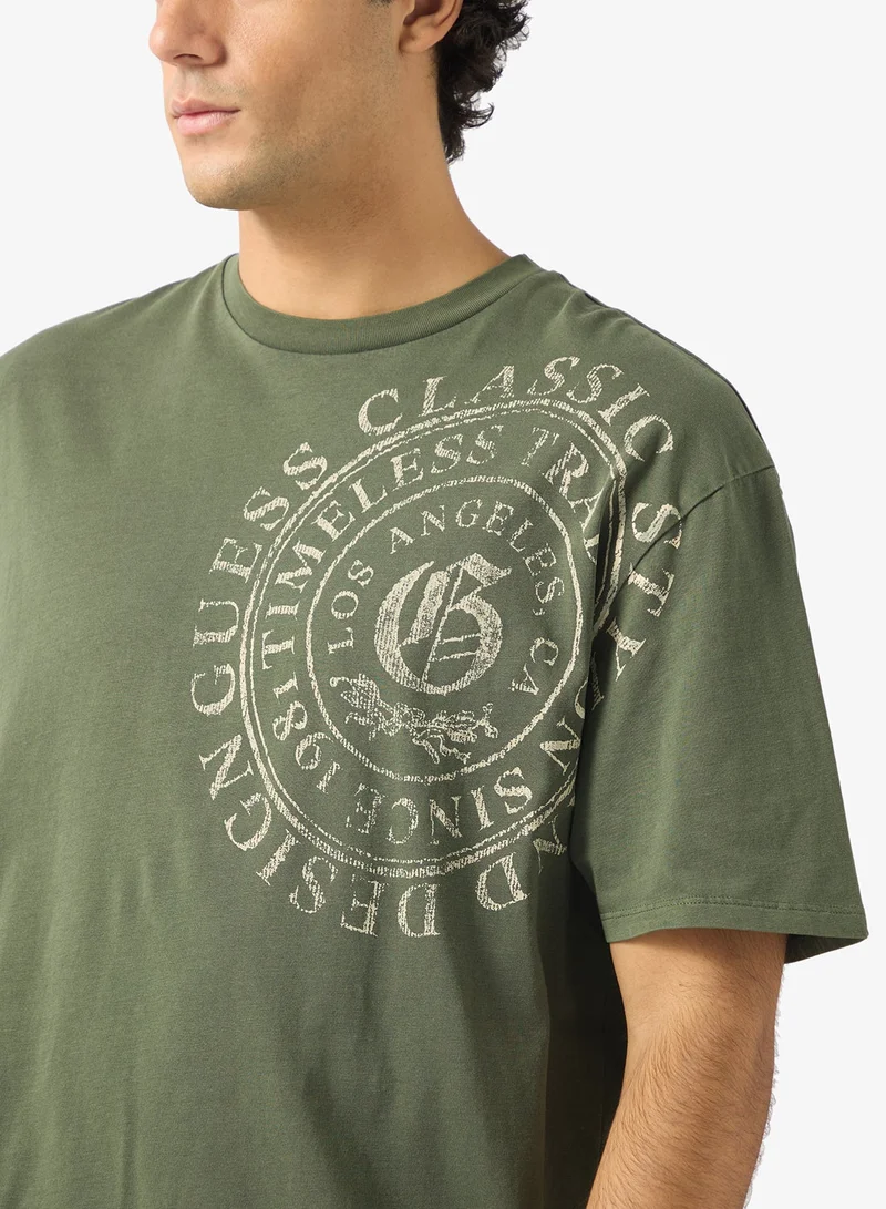 GUESS Short Sleeve Letter Pressed T-Shirt