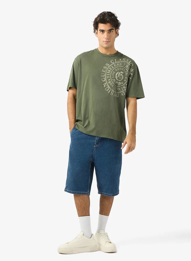 GUESS Short Sleeve Letter Pressed T-Shirt