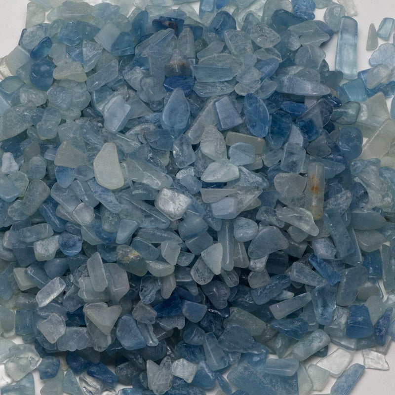 Cherry Tree Collection 12 Pound Polished Tumbled Gemstone Chips Pebbles Crystal Chips Bulk for Jewelry Making Healing Plants Succulents Aquariums Decoration Chakra Aquamarine