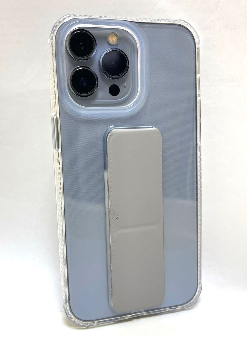 Clear Flexible Mobile Phone Case Mobile Phone Protective Cover with Bracket Magnetic Adsorption Wireless Charging Anti-scratch and Shock-proof Suitable for iPhone 15 Pro Max - Image 1