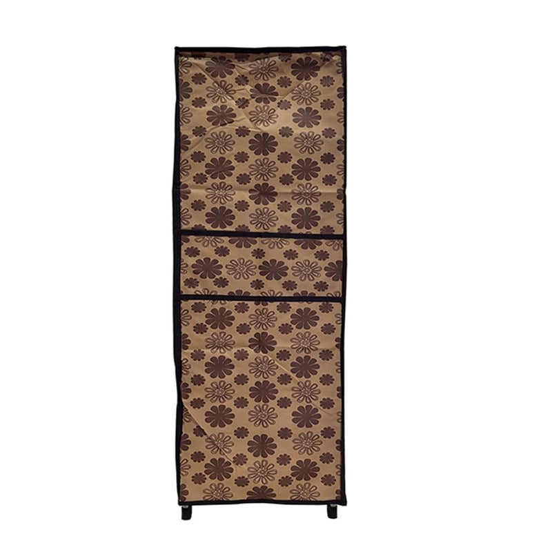 PHILOSHOP PHILOSHOP 10 Inch 4 Layer Shoe Rack for Home Improvement Furniture Adjustable Shelf Need to Be Assemble DIY Flowerprint - Image 5