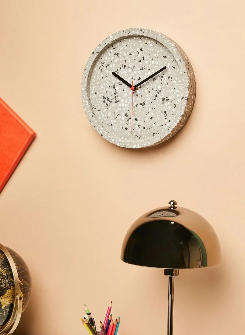 Karlsson Grey Terrazzo Wall Clock