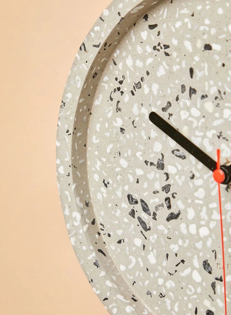 Karlsson Grey Terrazzo Wall Clock