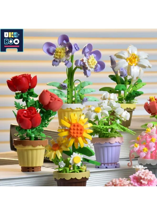 Colorful Succulent Building Blocks Set Unique Floral Decor Kit Creative Gift Idea - Image 3
