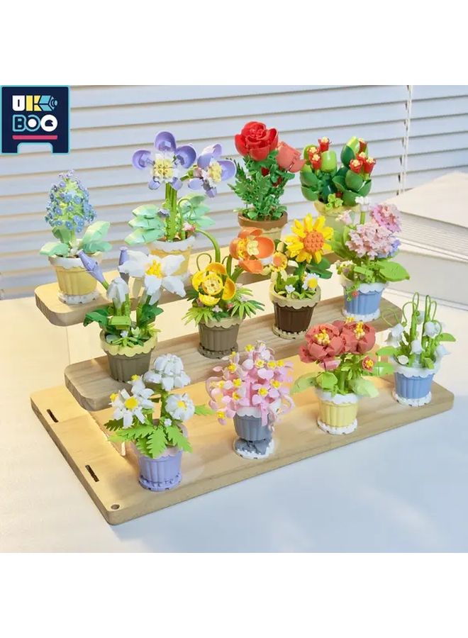 Colorful Succulent Building Blocks Set Unique Floral Decor Kit Creative Gift Idea - Image 4
