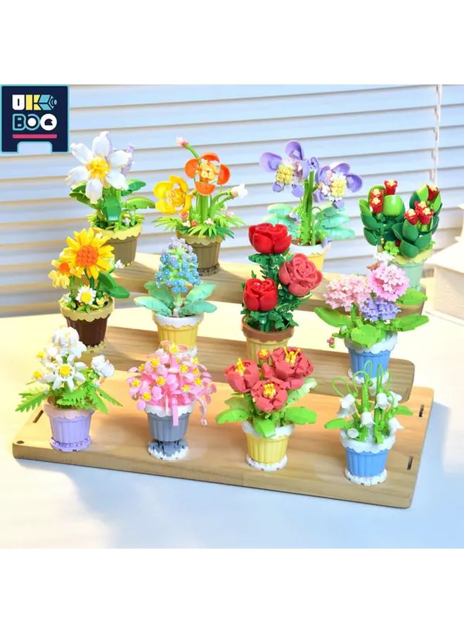 Colorful Succulent Building Blocks Set Unique Floral Decor Kit Creative Gift Idea - Image 2