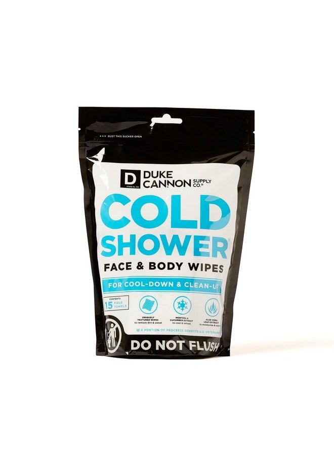 Duke Cannon Supply Co. Duke Cannon Cold Shower Cooling Field Towels - 45 Pack, Menthol-Infused for Instant Cooling, Aloe, Jojoba & Chamomile, Individually Wrapped for Freshness  - Image 3