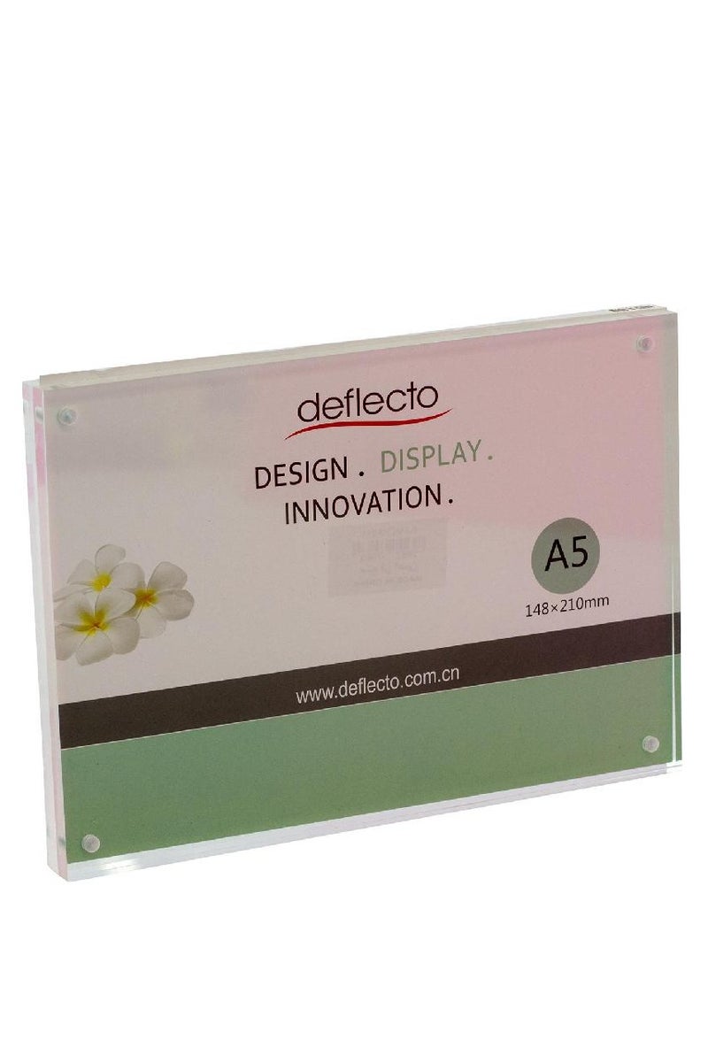 Name Holder A5Table Top Acrylic Clear