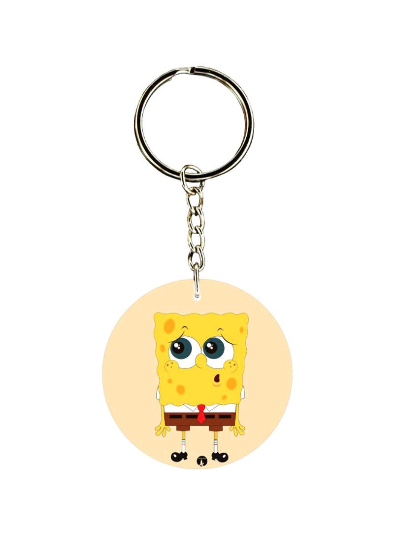 Cartoon Printed Double Sided Keychain
