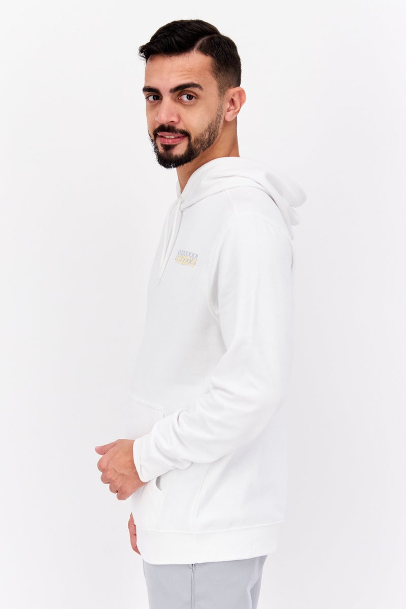 Hurley Men Sportswear Fit Long Sleeve Hoodie, White  - Image 2
