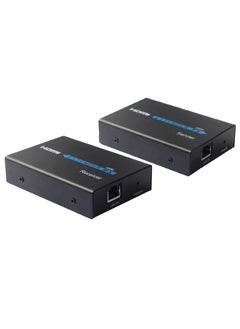 HDMI Extender (Receiver & Sender) over Single UTP CAT5e/6 Cable, Transmission Distance: 120m(Black)