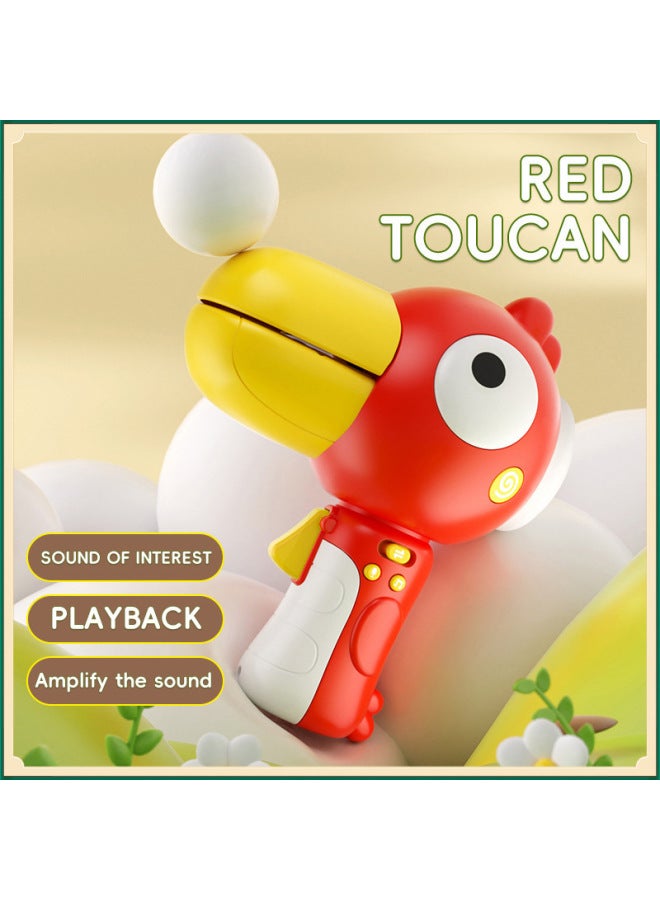 Creative Peco Peco Voice Cartoon Imitation Tongue Learning Machine Creative Repeater Children Baby Learn To Talk Color Box-Colour:【voice-changing Big-mouthed Red Bird】 English Color Box - Image 1