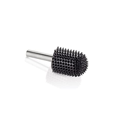 Kutzall Extreme Ball Nose Rotary Burr 1⁄4" Shaft, Very Coarse - Wood Carving Bit for Bosch, DeWalt, Milwaukee. Abrasive Tungsten Carbide 3⁄4"(19mm) Dia. X 1-1⁄8"(28.5mm) Length, BNX-34C - Image 2