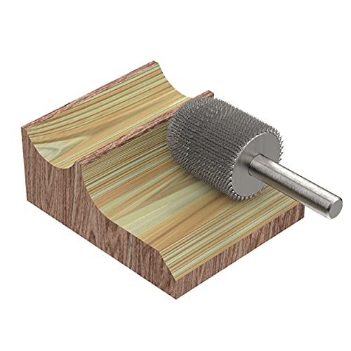 Kutzall Extreme Ball Nose Rotary Burr 1⁄4" Shaft, Very Coarse - Wood Carving Bit for Bosch, DeWalt, Milwaukee. Abrasive Tungsten Carbide 3⁄4"(19mm) Dia. X 1-1⁄8"(28.5mm) Length, BNX-34C - Image 4