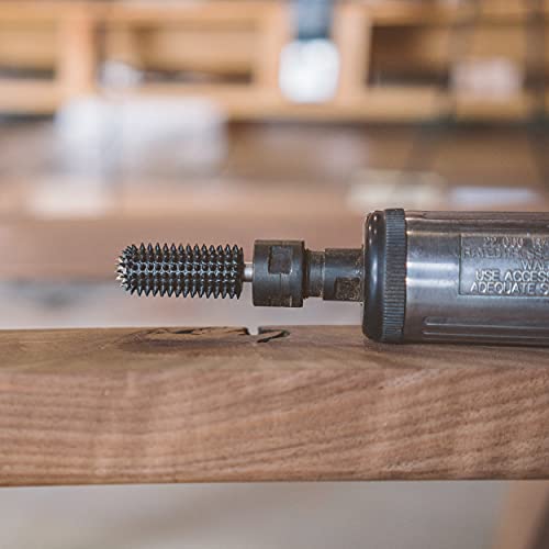 Kutzall Extreme Ball Nose Rotary Burr 1⁄4" Shaft, Very Coarse - Wood Carving Bit for Bosch, DeWalt, Milwaukee. Abrasive Tungsten Carbide 3⁄4"(19mm) Dia. X 1-1⁄8"(28.5mm) Length, BNX-34C - Image 5