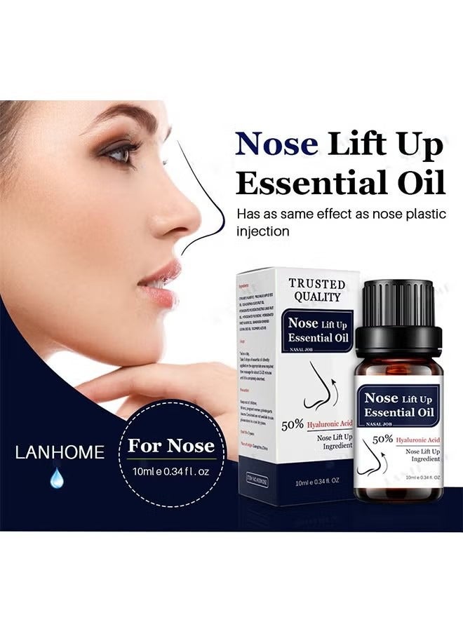Lanthome Nose Lift Up Essential Oil 10ml - Heighten Rhinoplasty Collagen Firming Moisturizing Perfect Nose Serum Reshape Natural Beauty Skin Care - Image 1