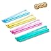TAIKULA Mahjong Racks with Pushers Clear Acrylic American Majiang Tile Racks Enhanced Mah Jongg Tile Holders Set of 4 with 3 Goldern Dics Colors - Image 3