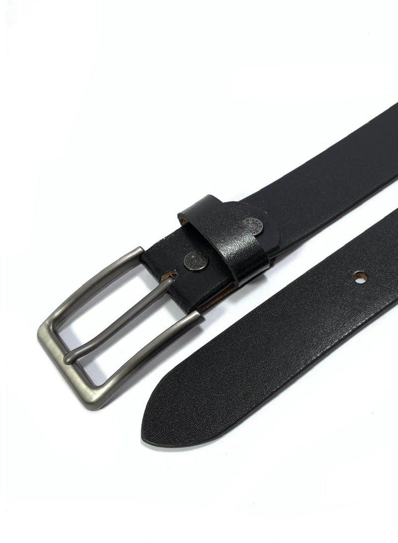 Classic Milano Genuine Leather Belt for Men – Formal & Semi-Casual Men's Belts | Stylish Party Wear Man Belt | Durable Leather Belt for Casual Outfits & Gifts - Image 2