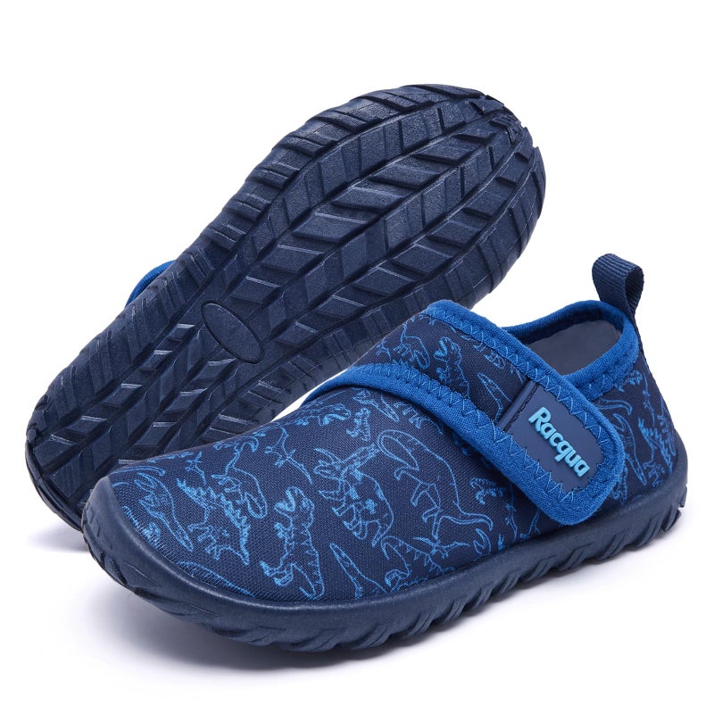 Racqua Toddler Water Shoes Boys Barefoot Quick Dry Swim Pool Beach Aqua Sport Shoes Surfing Boating Lightweight Shoes Toddler Dinosaur 10 - Image 4