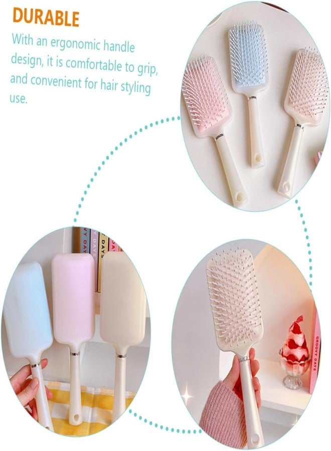 Calitate24 Paddle Cushion Hair Brush for Blow Drying & Detangling Hair Styling Brush Hairbrush for All Hair Types Hair Combs Tool Styling Brush - Soft Nylon Bristles Detangle Hair Brush - Image 4