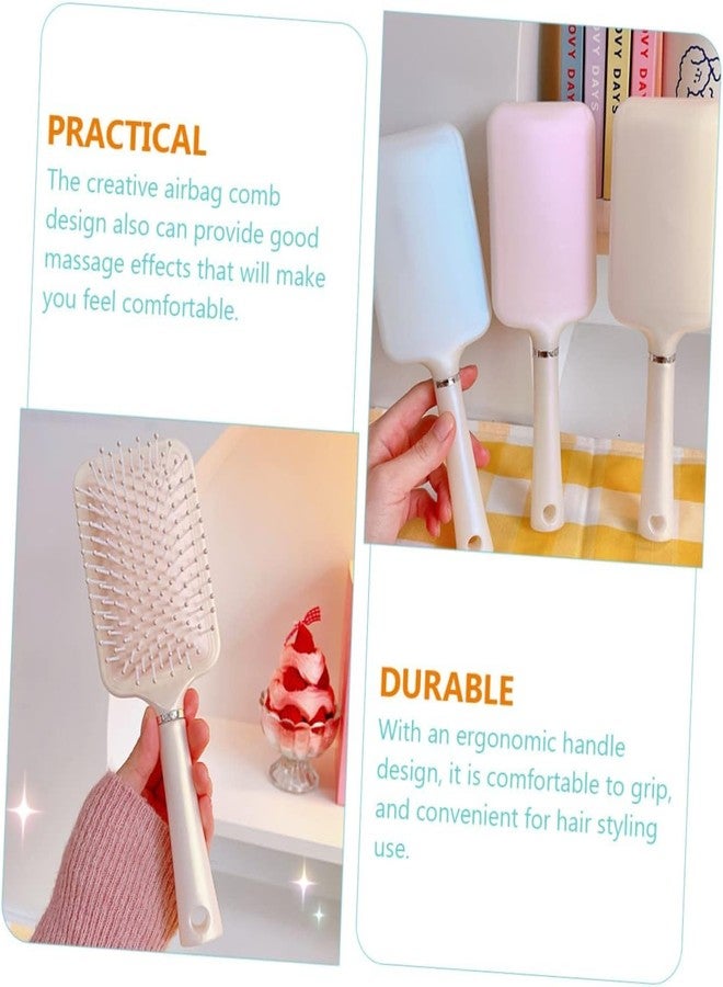 Calitate24 Paddle Cushion Hair Brush for Blow Drying & Detangling Hair Styling Brush Hairbrush for All Hair Types Hair Combs Tool Styling Brush - Soft Nylon Bristles Detangle Hair Brush - Image 2