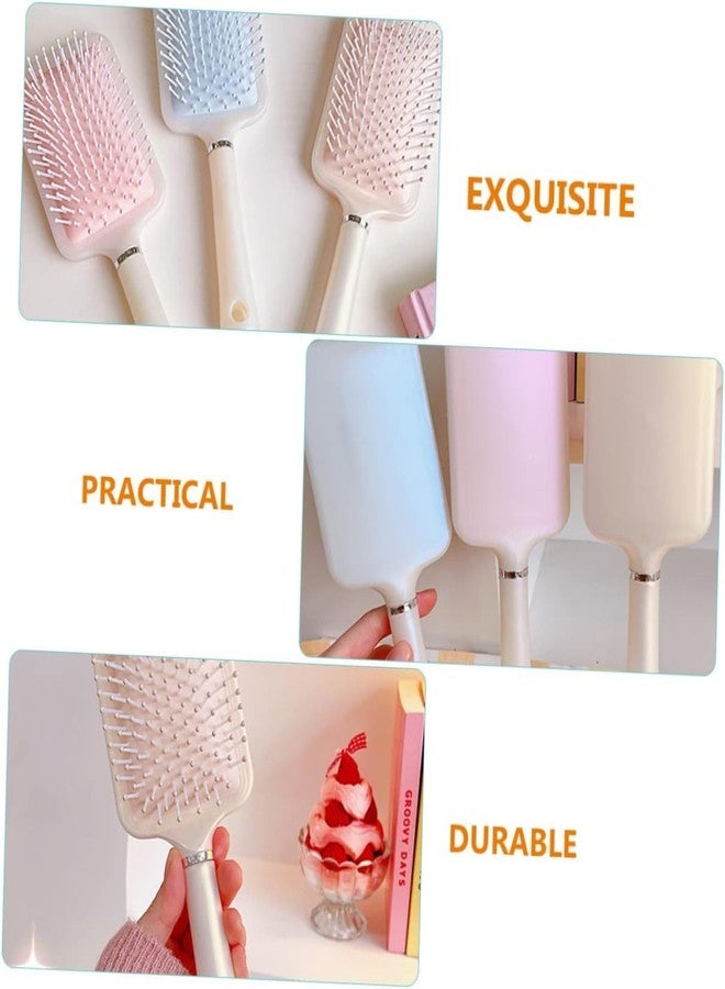 Calitate24 Paddle Cushion Hair Brush for Blow Drying & Detangling Hair Styling Brush Hairbrush for All Hair Types Hair Combs Tool Styling Brush - Soft Nylon Bristles Detangle Hair Brush - Image 3