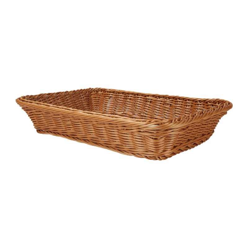 KLIVE KLIVE Shelf Baskets Bread Baskets for Organizing Stackable Picnic Basket Bread Storage Baskets Rectangular Storage Basket for Restaurant Food Serving Home Kitchen 1 PCS  - Image 2