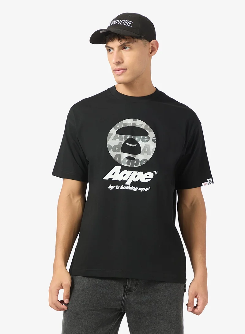 AAPE Moonface logo short sleeve tee