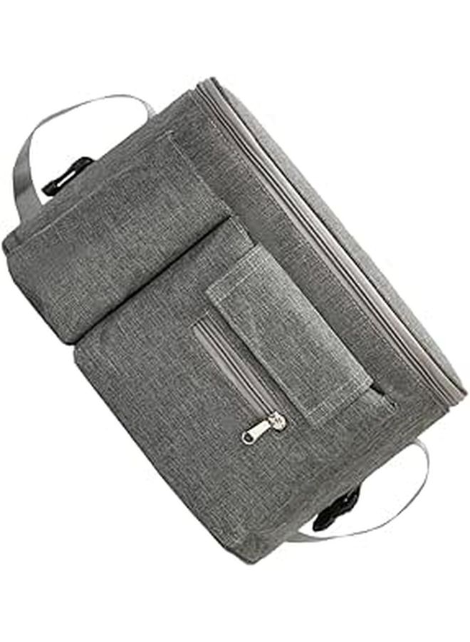 Large Capacity Diaper Pouch Organizer with Easy Zipper for Stroller Handlebar - Image 1