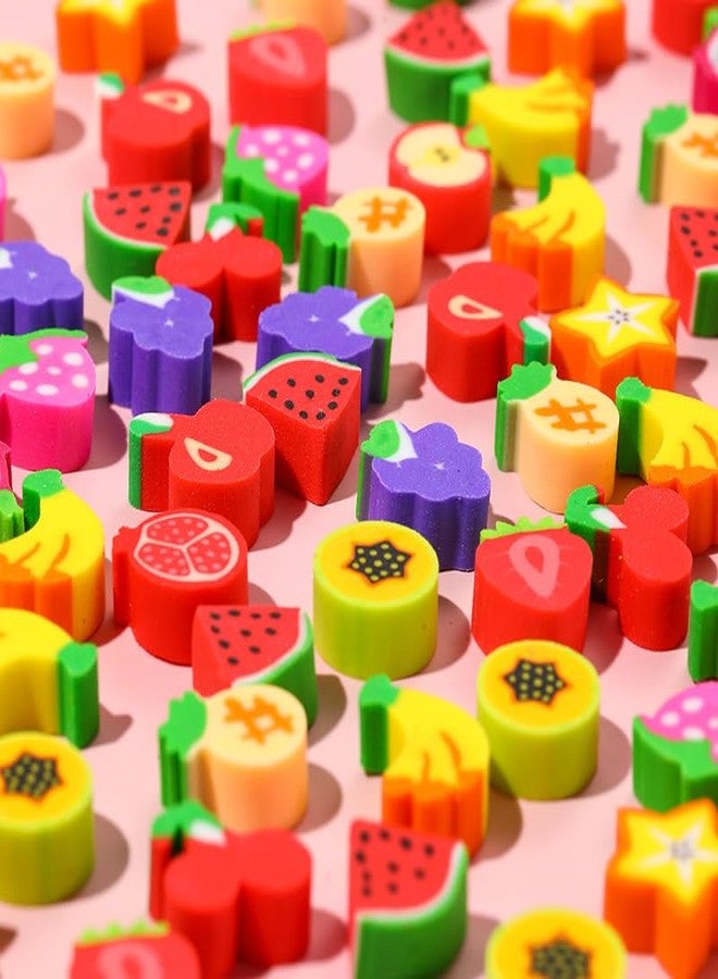 Kaemi 300 Pcs Mini Desk Pets for Kids Classroom Habitats, Cute Small Fruit Erasers, Little Eraser Pets for Party Favors, Classroom Prizes, Carnival Gifts and School Supplies - Image 3