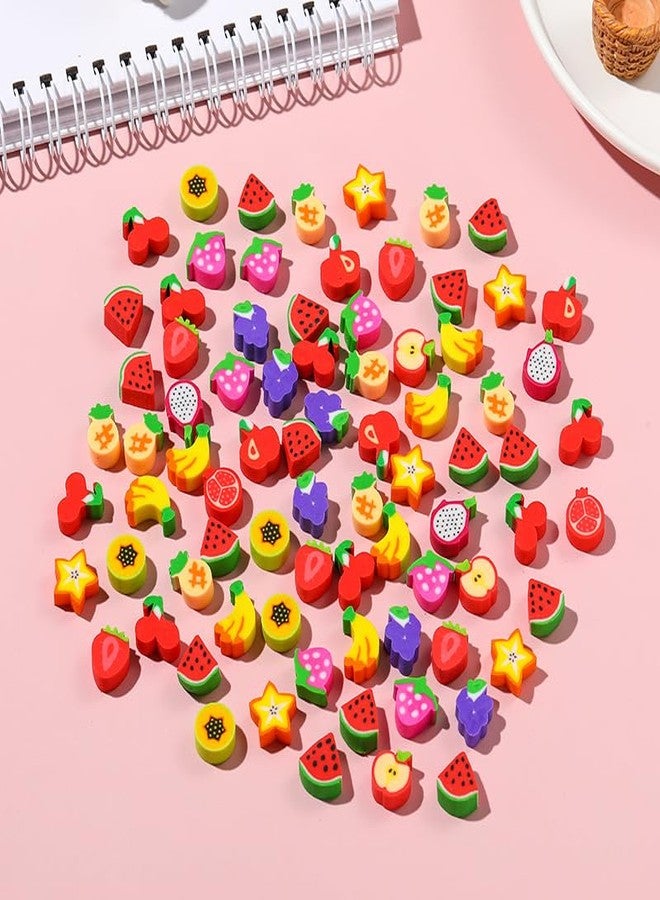 Kaemi 300 Pcs Mini Desk Pets for Kids Classroom Habitats, Cute Small Fruit Erasers, Little Eraser Pets for Party Favors, Classroom Prizes, Carnival Gifts and School Supplies - Image 4