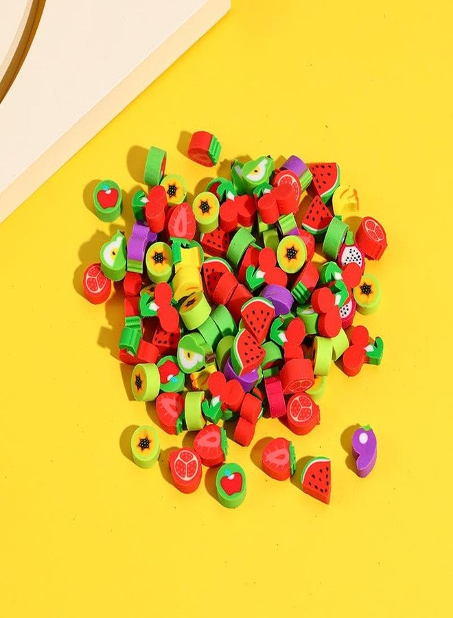 Kaemi 300 Pcs Mini Desk Pets for Kids Classroom Habitats, Cute Small Fruit Erasers, Little Eraser Pets for Party Favors, Classroom Prizes, Carnival Gifts and School Supplies - Image 2